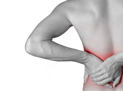 bolesť chrbta s osteochondrózou